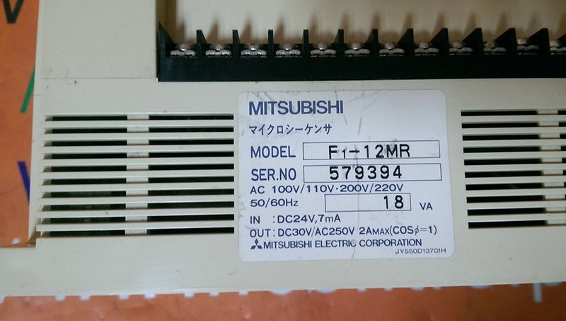 MITSUBISHI F1-12MR MELSEC F1-12MR PROGRAMMABLE CONTROL - PLC DCS SERVO  Control MOTOR POWER SUPPLY IPC ROBOT